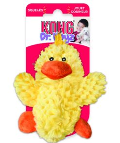 KONG - Plush, Low Stuffing Squeak Duck Dog Toy - Replacement Squeaker Included- For Small Dogs 1 Pack 20 71qdZMhSvVL