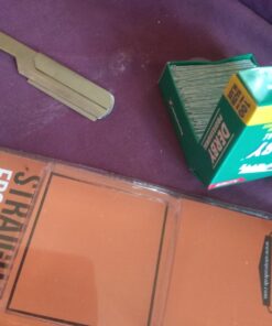 Utopia Care Professional Barber Straight Edge Razor Safety with 100-Pack Derby Blades - 100 Percent Stainless Steel (Silver) Silver 49 71qdZeVXoXL