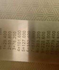 Stainless Steel Ruler and Metal Rule Kit with Conversion Table (Silver, 12 Inch, 6 Inch) Silver 43 71qdljX7VHL