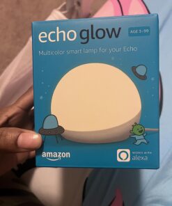 Echo Glow - Multicolor smart lamp, Works with Alexa Device only 33 71qeLPw34YL
