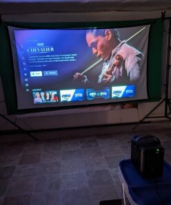 KODAK FLIK HD9 Smart Projector | Mini Black Portable Indoor & Outdoor Movie with Android TV Streaming Apps, Wi-Fi and Bluetooth, Built-In Speakers & Voice Remote | FHD 1080p for Screens Up to 120” 52 71qeXqJQIL