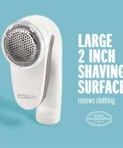 Conair Fabric Shaver and Lint Remover, Rechargeable Portable Fabric Shaver, White 37 71qfr8gLXEL