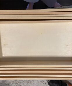 Multicraft Imports WS410 5-Piece Paintable Wooden Trays with Handles, 6-5/8 by 13-Inch to 10-1/8 by 16-1/8-Inch Оne Расk 29 71qgj5tlF4L