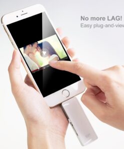 SP xDrive Z30 128GB Flash Drive Dual USB Flash Drive with Lightning Connector, Apple Mfi Certified for iPhone/iPad/iPod Lightning White 8 71qhSk5QDcL