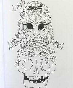 Lacy Sunshine's Halloween Coloring Book Volume 4: Whimsical Witches, Ghosts, Pumpkins and Vampires (Lacy Sunshine's Coloring Book) 24 71qhzQFSbML