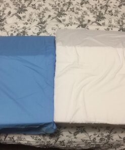 Hermell Zero Gravity Elevating Leg Rest Pillow, Foam, Post-Surgery, Leg Pain, Back Injury, Sciatica Pain Relief, Removable Cover - White 19.2x25.2x8 Inch (Pack of 1) 33 71qiOspXAWL