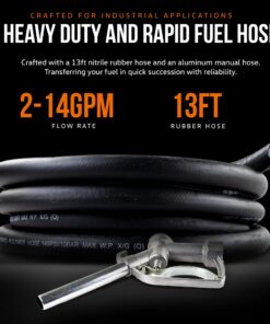 SuperHandy Diesel Transfer Pump Kit 10GPM/40LPM Heavy Duty Portable Electric DC 12V Alligator Clamps Includes: Aluminum Manual Nozzle, Delivery & Suction Hose w/Filter (NOT for Gasoline) 18 71qiUohcDAL