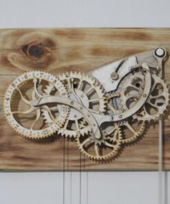 Abong Laser-Cut Mechanical Wooden Pendulum Clock - 3D Clock Puzzle Model Kit - DIY Wooden Clock Kit 31 71qiYIJrgfL