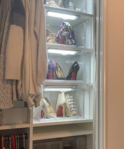 Under Cabinet Lights,40 LED Rechargeable Battery Operated Motion Sensor Light Indoor, 2 Pack Magnetic Dimmable Closet Lights, Wireless Under Counter Lights for Kitchen, Stairs (White Light) 10inch 40 71qjdh7nQwL