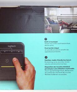 Logitech K400 Plus Wireless Touch With Easy Media Control and Built-in Touchpad, HTPC Keyboard for PC-connected TV, Windows, Android, Chrome OS, Laptop, Tablet - Black Floral 54 71qjvyS3 7L