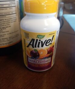 Nature's Way Alive! Women’s 50+ Ultra Potency Complete Multivitamin, High Potency Formula, Supports Multiple Body Systems, Supports Cellular Energy, Gluten-Free, 60 Tablets 60 Count (Pack of 1) 30 71qjyiejEqL