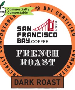 Alternative view of San Francisco Bay Compostable Coffee Pods - French Roast (80 Ct) K Cup Compatible including Keurig 2.0, Dark Roast 80 Count (Pack of 1)