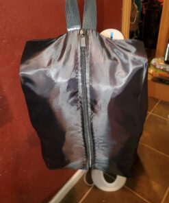 YAMIU Travel Shoe Bags Set of 4 Waterproof Nylon with Zipper for Men & Women, Black 4 Pack - Black 51 71qkaRYYctL