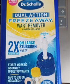 Dr. Scholl's Dual Action Freeze Away WART Remover, 8 Applications // Freeze Therapy + Powerful Fast Acting Salicylic Liquid to Remove Common and Plantar Warts, 0.33 Fl Oz, 1 Count 48 71qkuB03 UL