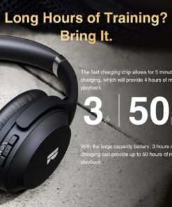 Bluetooth Headphones, Premium Active Noise Cancelling Wireless Headphones Over Ear, 50H Playtime, Hi-Res Audio, Deep Bass, Memory Foam Ear Cups for Travel, Home Office Bluetooth Headphones 39 71qlnITGA4L