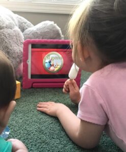 AVAWO Kids Case for iPad Mini 1 2 3 - Light Weight Shock Proof Handle Stand Kids for iPad Mini, iPad Mini 3rd Generation, iPad Mini 2 with Retina Display - Rose Magenta/Rose 18 71qm 2fSBXL