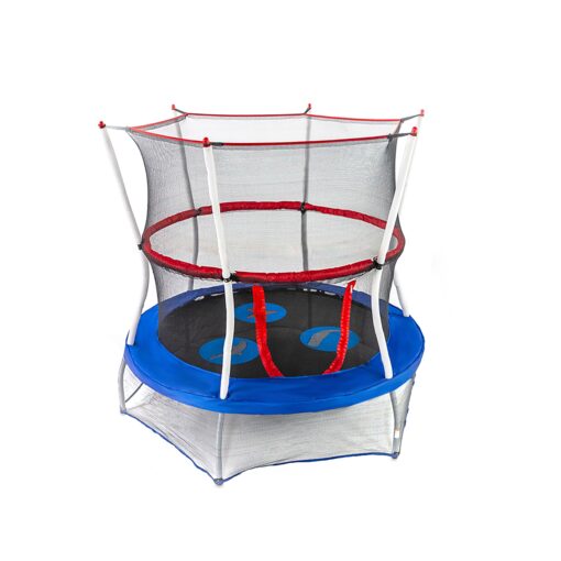 Skywalker Trampolines Mini Trampoline with Enclosure Net 60 - inch Blue