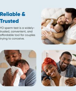 YO Home Sperm Test | at-Home Fertility Test Kit for Men | Check Motile Sperm Concentration with 97% Accuracy | Fast Results Using Your Smartphone | Includes 2 Tests | Private, Convenient, Easy to Use 23 71qmazWiHIL
