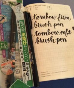 Tombow Fudenosuke Brush Pen - Hard Type & Soft Type Earh 3 Pens Total 6 Pens Arts Value set. 36 71qmj4Il6CL