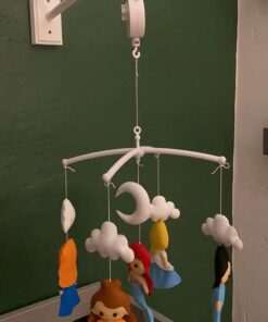 Baby Rotary Mobile Crib Bed Bell Toy Windup Clockwork Movement Music Box with Rotating Hook - Over The Rainbow Somewhere Over the Rainbow 17 71qmqGD13RL