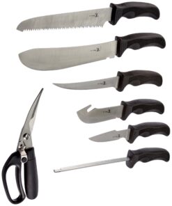 Alternative view of Elk Ridge - Outdoors Hunting Knife Set - Game Processing Kit - 9-PC Set, Includes Cutting Board and Hard Sided Storage Case - Hunting, Camping, Survival, ER-190, Multicolor, One Size