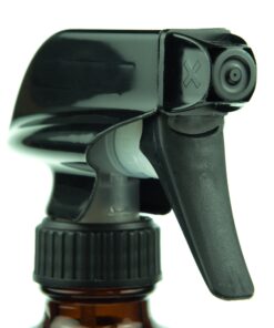 Empty Amber Glass Spray Bottle - Large 16 oz Refillable Container is Great for Essential Oils, Homemade Cleaning Products, Aromatherapy - Durable Black Trigger Sprayer w/ Mist and Stream Setting 27 71qnBW78CsL