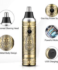 GSKY Hair Clippers for Men Professional,Beard Trimmer Kits & Sets, Cordless Mens Hair Trimmer, Electric Shavers, Haircutting Machine with LED Display, for Barber,for Gifts 740bronze 17 71qnnyiku L