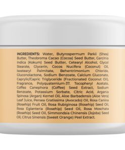 Concealing Caffeine Cream for Cellulite Reduction - Ultra Moisturizing Cellulite Cream for Thighs Butt and Belly with Rich Shea and Cocoa Butter - Light Scented Vegan Firming Body Lotion for Women 17 71qnwerswJL