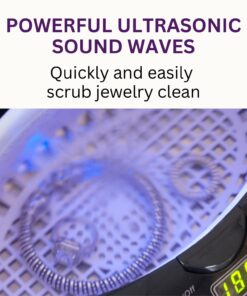 Alternative view of GemOro Sparkle Spa Pro | Personal Ultrasonic Jewelry Cleaner 5 User-Programmable Timed Cleaning Cycles | Professional Performance Machine with Digital Timer for Rings Watches Glasses Earrings (Black) Black