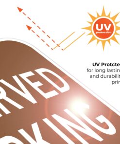 Reserved Parking Sign, Brown Background, 12x12 Inches, Rust Free .040 Aluminum, Fade Resistant, Made in USA by Sigo Signs 15 71qosg7XxfL
