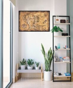 POSTER STOP ONLINE The Hobbit/The Lord of the Rings - Movie Poster/Print (Map of Middle Earth - Limited Dark/Sepia Edition) (Size 36" x 24") (Unframed) Unframed 19 71qpVUsvRVL