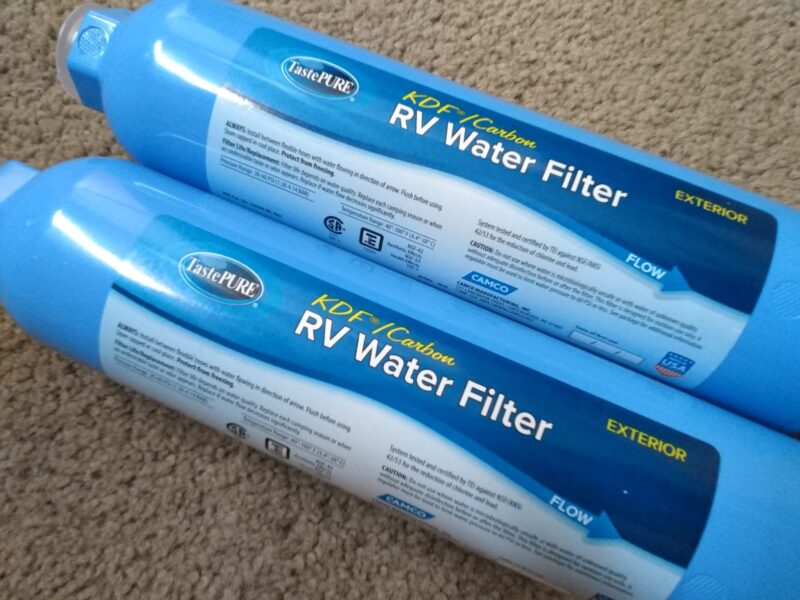 Camco TastePURE Camper/RV Water Filter Inline Water Filter Reduces Bad Taste, Odor, Chlorine