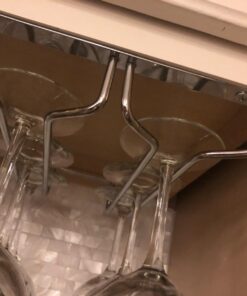 Huji Durable Under Cabinet Stemware Rack Storage Organization (1 Pack, Chrome) 1 23 71qrF47CJwL