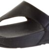 FitFlop Women's Lulu Leather Toe-Post Thong Sandals 6.5 Black 2 71qrItnlXZL