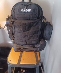 Gonex Tactical MOLLE Water Bottle Pouch, Drawstring Open Top & Mesh Bottom Travel Water Bottle Bag Hydration Carrier Black 51 71qrSwjVUIL 1