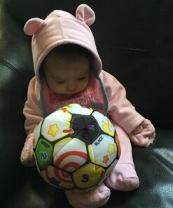 Fisher-Price Laugh & Learn Baby Musical Learning Toy, Singin’ Soccer Ball Plush With Songs Sounds & Phrases For Ages 6+ Months Retail Packaging 22 71qsGGyBeL