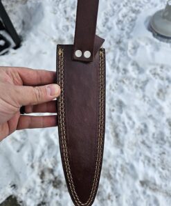 Poshland RAM-0592 Damascus Steel Dagger Knife – Full Size Leather Handle 48 71qsyDU9ogL