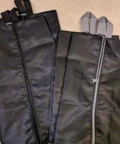 YAMIU Travel Shoe Bags Set of 4 Waterproof Nylon with Zipper for Men & Women, Black 4 Pack - Black 65 71qtSqvI8aL