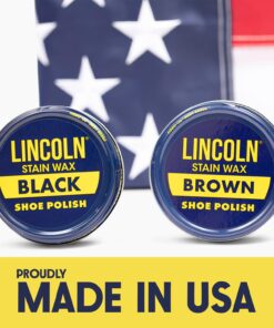 Lincoln Stain Wax Shoe Polish - 2-1/8 oz Black 21 71qtXMocc6L