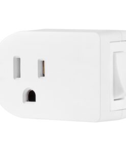 Cordinate Grounded Outlet On/Off Power Switch, 3 Prong, Plug in Adapter, Easy to Install, For Indoor Lights and Small Appliances, Energy Saving, White, 49968, 1 Pack On/Off Switch 7 71qta1cB9L