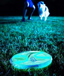 Alternative view of Chuckit Max Glow Paraflight Flying Disc Dog Toy, Large (9.75"), Green And White Green/Max Glow