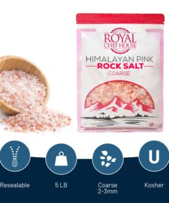 Alternative view of Himalayan Pink Salt 5 lbs Coarse Grain Bulk Bag - Hymalain Pure Gourmet Crystals - Himilian 100% Natural - Contains 84 Minerals -Suitable for Body Bath Scrubs Table Salt Grinder & Salt Mills - Kosher 5 Pound (Pack of 1)