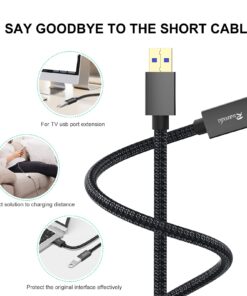 Ruaeoda USB 3.0 Extension Cable 20 Ft, USB 3.0 Type A Male to Female Long USB Extension Cable SuperSpeed 22 AWG Braid USB to USB Cable 20ft braid 13 71qx2L4w5wS