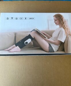 LINGTENG Leg Massager for Circulation and Pain Relief, Calf Air Compression Massager with Heat, Leg Massager with 3 Intensities, 3 Modes, Easy to use, Muscle Relaxation, Gifts (Pair) Gray 59 71qxGZ4wvUL