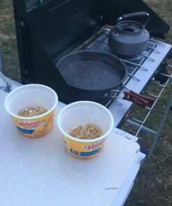 Odoland 22pcs Camping Cookware Mess Kit, Large Size Hanging Pot Pan Kettle with Base Cook Set for 4, Cups Dishes Forks Spoons Kit for Outdoor Camping Hiking Picnic 43 71qxPPvklnL