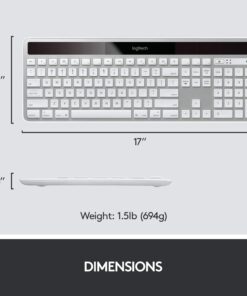 Logitech K750 Wireless Keyboard— Solar Recharging, Mac-Friendly, 2.4GHz Wireless - Silver 23 71qxj2lKzL