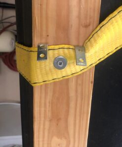 Partsam 440Lbs Lift Electric Hoist Crane Remote Control Power System, 110V Electric Hoist Zinc-Plated Steel Wire Overhead Crane Garage Ceiling Pulley Winch w/Straps (w/Emergency Stop Switch) 56 71qy0vyMb9L