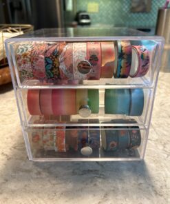 iDesign Plastic Divided 3-Drawer Vanity & Countertop Organizer – 7" x 6.5" x 6.5”, Clear 3 Drawer 48 71qy4hlNwL 1