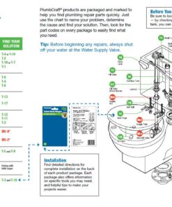 PlumbCraft Flush Valve Seal Replacement, Fits KOHLER Class Five and Class Six Canister Flush Valves 12 71qyJGyME5L