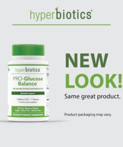 Hyperbiotics Vegan Glucose Support Tablets | Probiotics for Women, Men, Adults | Encourages Metabolism, Digestive Health | 1 Per Day | 60 Count 12 71qz1u8d1DL